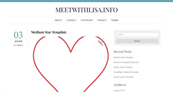 Desktop Screenshot of meetwithlisa.info